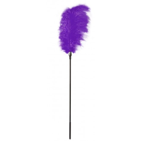 Стек с большим фиолетовым пером Large Feather Tickler - 65 см.