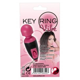 Мини-вибратор Key Ring Vibe в виде брелка - 6,5 см.